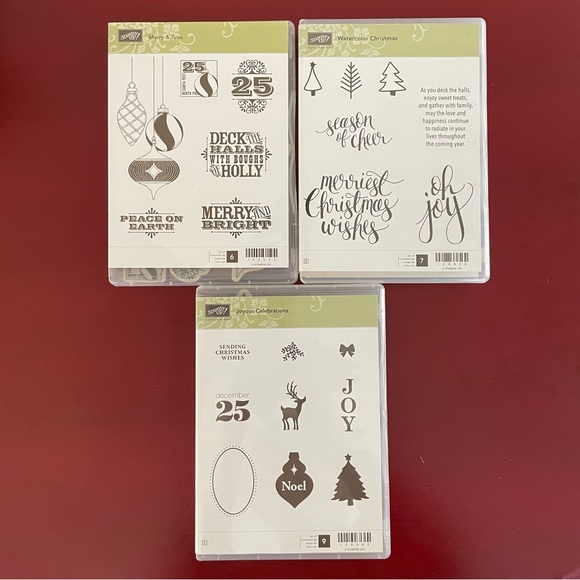 Stampin’ Up! Three sets of Christmas Stamps